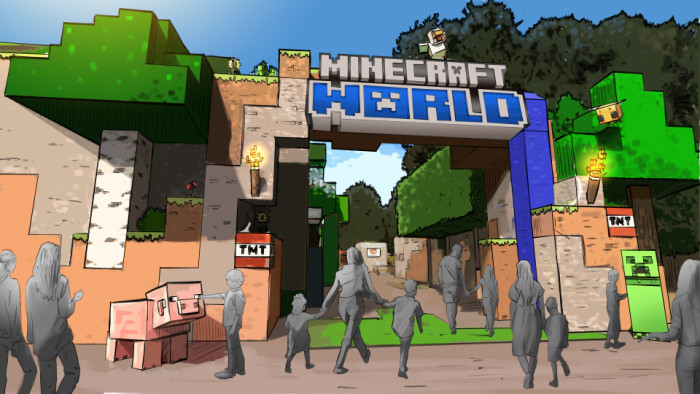 So soll es mal in der Minecraft World aussehen. (Bild: Merlin Entertainments)